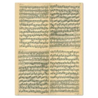 Bach Chaconne Manuscript for Solo Violin Tissue Paper