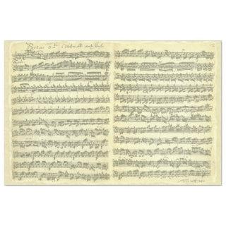Bach Partita for Solo Violin Music Manuscript Tissue Paper
