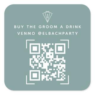 Bachelor Party Fund | Buy The Groom A Drink  Square Sticker
