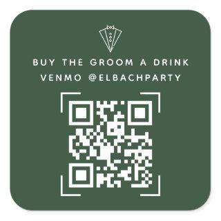 Bachelor Party Fund | Buy The Groom A Drink  Square Sticker