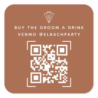 Bachelor Party Fund | Buy The Groom A Drink Square Sticker