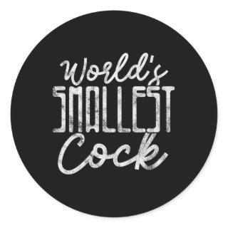 Bachelor Party Groom Wedding World's Smallest Grun Classic Round Sticker