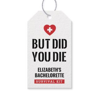 Bachelorette Party But Did You Die?  Gift Tags