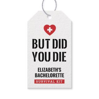 Bachelorette Party But Did You Die?  Gift Tags