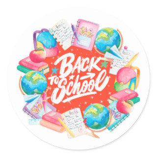 Back to school sticker