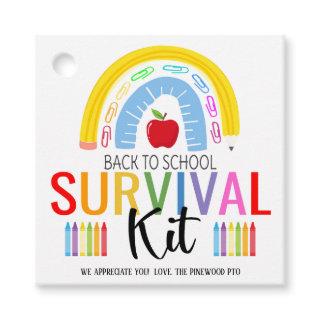 Back to School survival kit gift tag