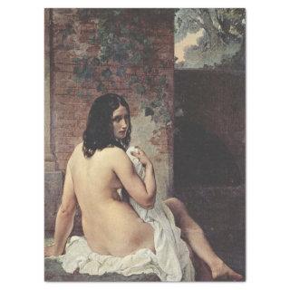 Back View of a Bather (Francesco Hayez) Tissue Paper