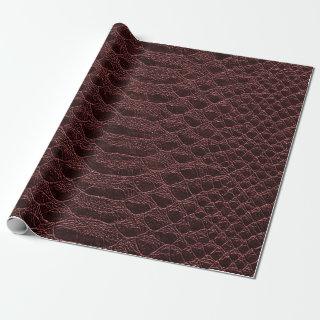 background - brown reptile leather texture - Croco