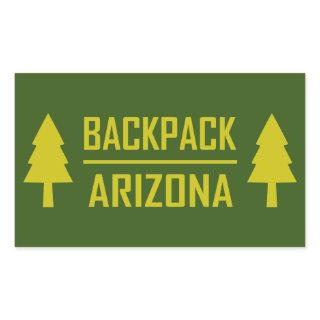 Backpack Arizona Rectangular Sticker