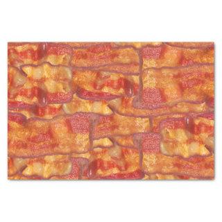 Bacon Background Pattern, Funny Fried Food Tissue Paper