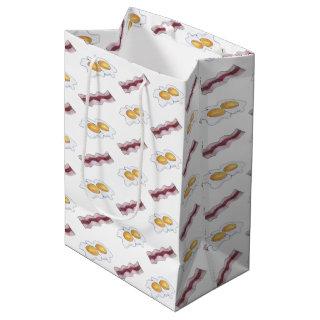 Bacon Strips and Fried Eggs Breakfast Food Pairing Medium Gift Bag