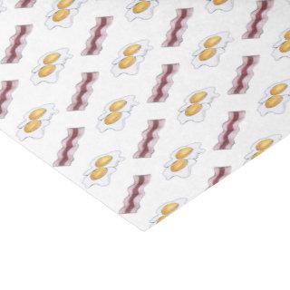 Bacon Strips and Fried Eggs Breakfast Food Pairing Tissue Paper