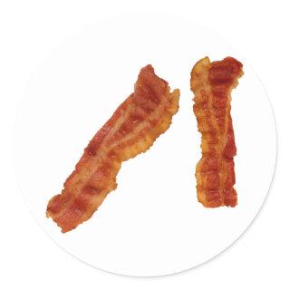 Bacon Strips Classic Round Sticker