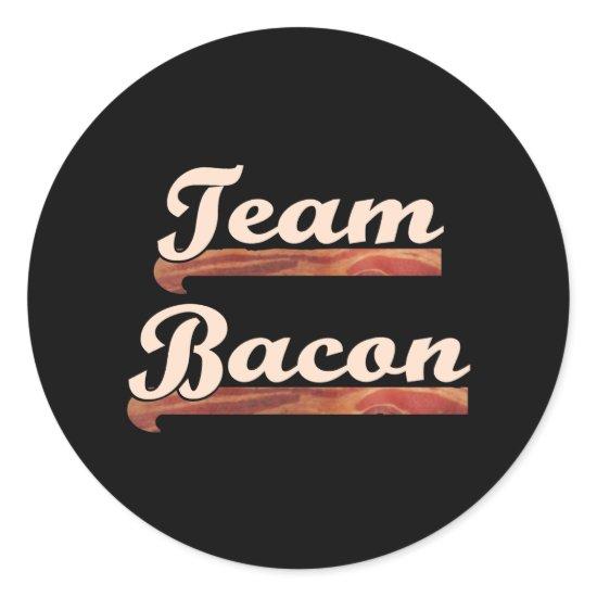 Bacon Team Classic Round Sticker