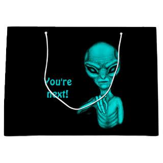 Bad Alien , You're next ! Large Gift Bag