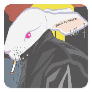 BAD BUNNY SQUARE STICKER