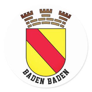 Baden Baden coat of arms - GERMANY Classic Round Sticker