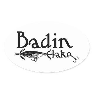 Badin Lake Oval Sticker