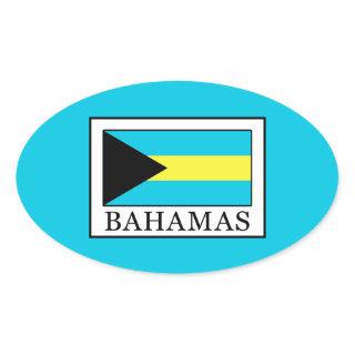 Bahamas Oval Sticker