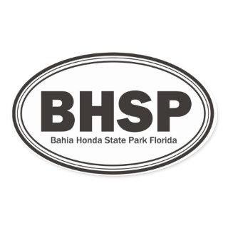 Bahia Honda State Park Oval Sticker