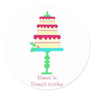 Baked For You Tiered Cake Label