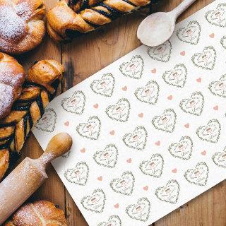 Baked With Love Cake Business Bakery Whisk & Cake Tissue Paper