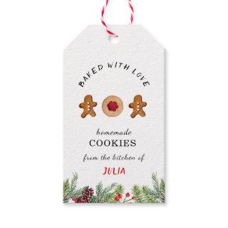 'Baked with Love' Cookies baking  Gift Tags