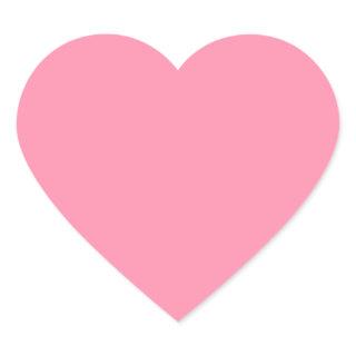 Baker-Miller pink (solid color)  Heart Sticker