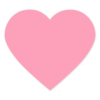 Baker-Miller pink (solid color)  Heart Sticker