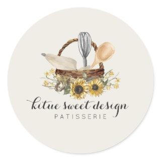 Bakery Pastry Cake Decorator Classic Round Sticker