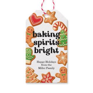 Baking Spirits Bright Christmas Cookie Gift Tags