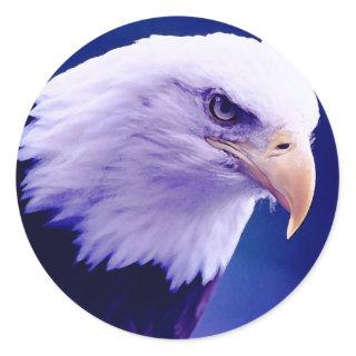 Bald Eagle Classic Round Sticker