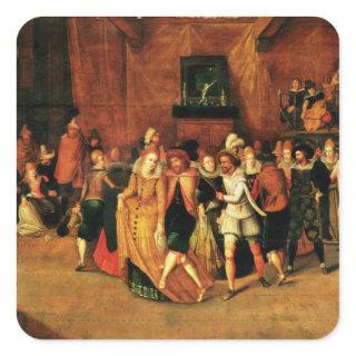 Ball during the Reign of Henri III, 1574-1623 Square Sticker