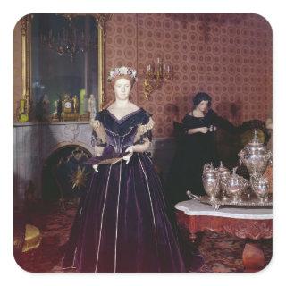 Ball gown of Mary Todd Lincoln Square Sticker