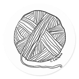 Ball o' Yarn Classic Round Sticker
