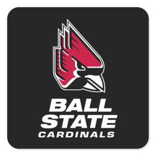 Ball State Cardinals Athletic Mark Square Sticker