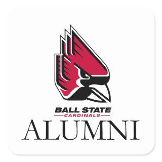 Ball State University Alumni Square Sticker