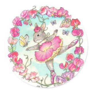 Ballerina Bunny Stickers Sweet Pea