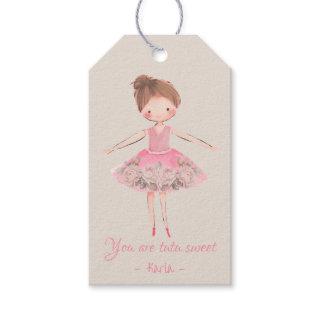 Ballerina Dance Birthday Party Gift Tags