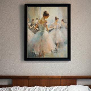 Ballerina Getting Ready Decoupage  Tissue Paper