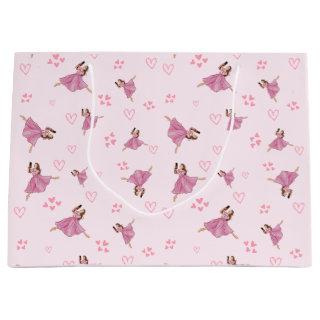 Ballerina Nutcracker Birthday Pattern Large Gift Bag