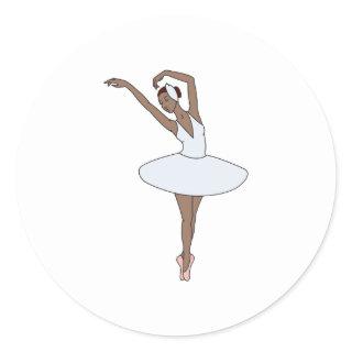 Ballet Dancer Classic Round Sticker