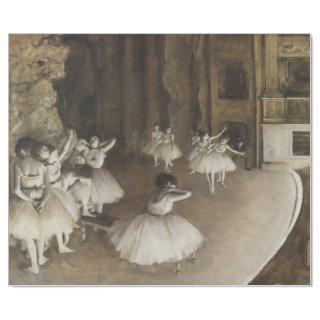 Ballet Rehearsal On Stage Edgar Degas