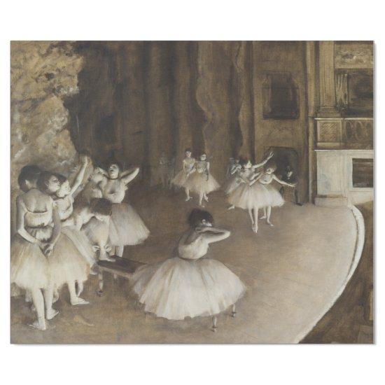 Ballet Rehearsal On Stage Edgar Degas