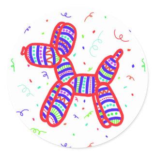 Balloon Dogs Party Stickers