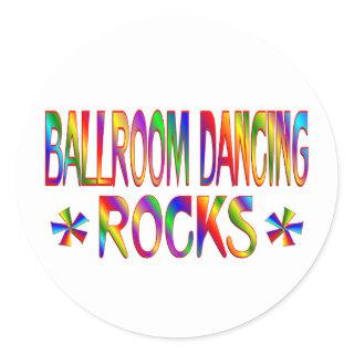 Ballroom Dancing Rocks Classic Round Sticker