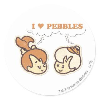 Bam Bam loves PEBBLES™ Classic Round Sticker