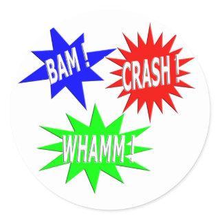 Bam Crash Whamm Sticker