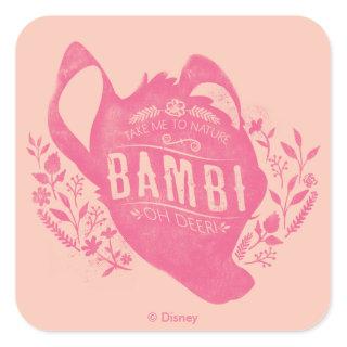 Bambi | Oh Dear Square Sticker