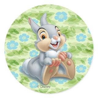 Bambi's Thumper Holding His Feet Classic Round Sticker